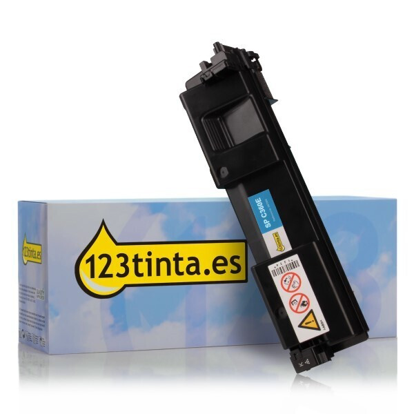 Ricoh type SP C360E toner cian (marca 123tinta) 408189C 067093 - 1