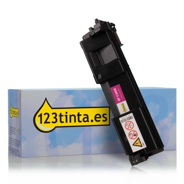 Ricoh type SP C360E toner magenta (marca 123tinta) 408190C 067095 - 1