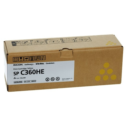 Ricoh type SP C360HE toner amarillo XL (original) 408187 067104 - 1