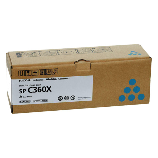 Ricoh type SP C360X toner cian XXL (original) 408251 067110 - 1