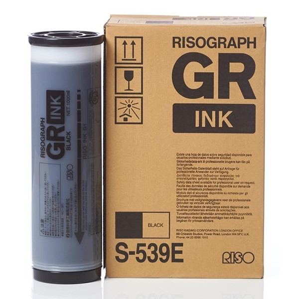 Riso S-539E Pack 2x cartuchos de tinta negros (original) S-539E 087068 - 1