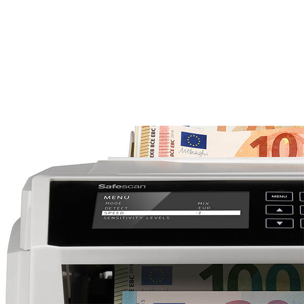 Safescan 2465-S Contadora de billetes con detección de siete vías y conteo de valor 219122 - 2