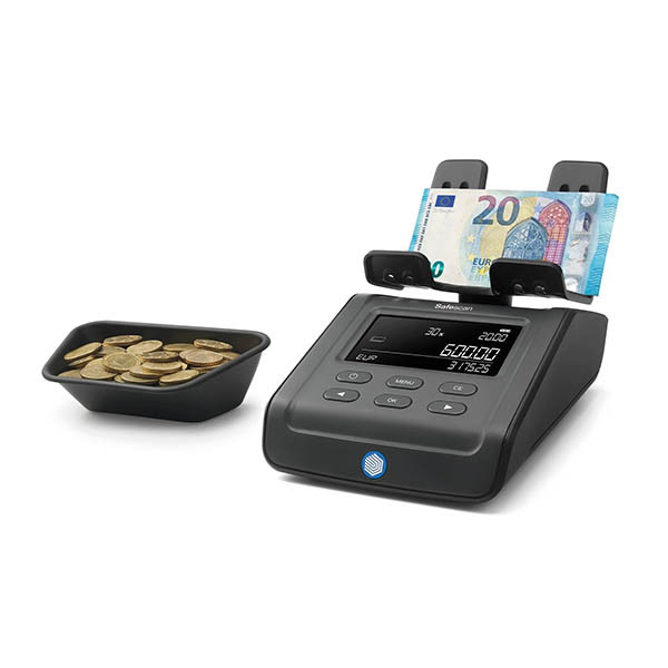 Safescan 6165 Báscula contadora de dinero negra