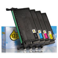 Samsung CLT-K6092S, C6092S, M6092S y Y6092S toners (marca 123tinta) | Pack negro + 3 colores 130470