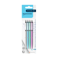 Schneider K15 Pastel Bolígrafos retráctiles con cuerpo de colores pastel y tinta azul | 4 unidades 210935