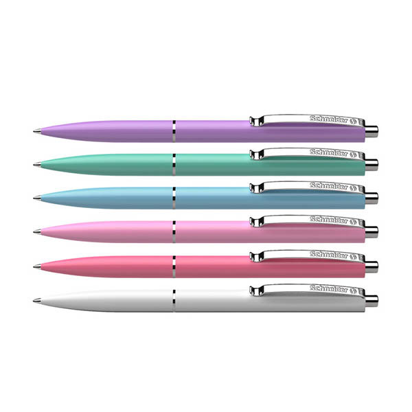 Schneider K15 Pastel Bolígrafos retráctiles con cuerpo de colores pastel y tinta azul | 50 unidades 210934 - 1