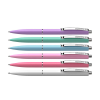 Schneider K15 Pastel Bolígrafos retráctiles con cuerpo de colores pastel y tinta azul | 50 unidades 210934