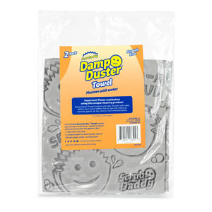 Scrub Daddy | Damp Duster | Plumero Húmedo Mopa | Gris | 2 piezas  SSC01063 - 1