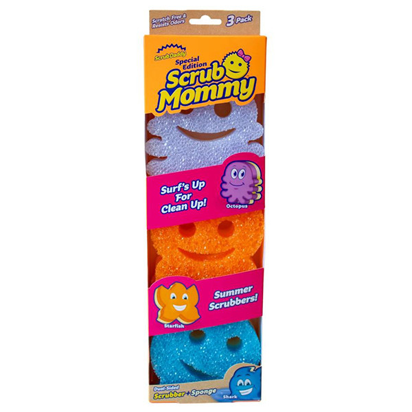 Scrub Daddy | Scrub Mommy Edición Especial Verano -3 unidades SSC01107 - 1