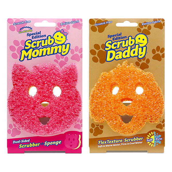 Scrub Daddy | Scrub Mommy Pack Edición Especial Gato y Perro