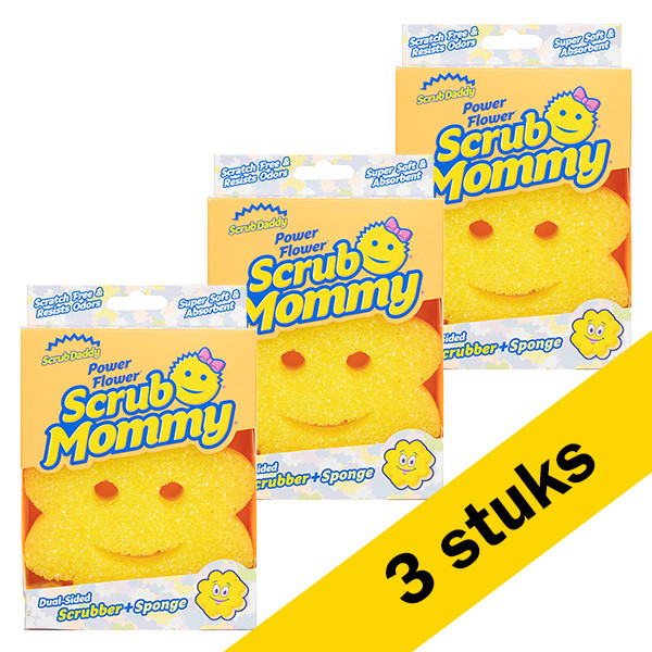 Scrub Daddy Pack 3x Scrub Mommy flor amarilla Edición Especial Primavera SSC00254 SSC01011 - 1