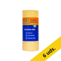 Pack Ahorro: 6x Scrub Basics Toallitas de bambú multiusos (1 rollo de 40 toallitas) SSC00261