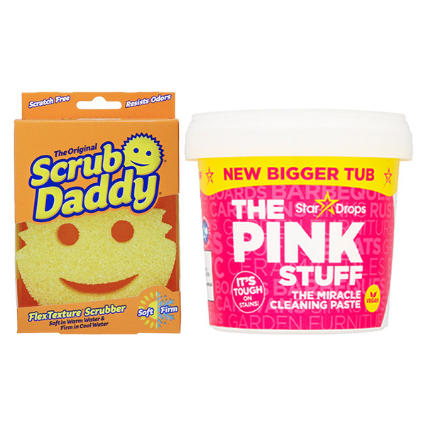 Pack Scrub Daddy  Esponja original + The Pink Stuff Paste (850 gramos) Scrub  Daddy