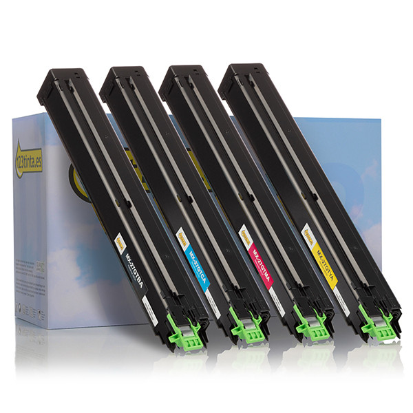 Sharp MX-27GT toners (marca 123tinta) | Pack negro + 3 colores 130295 - 1