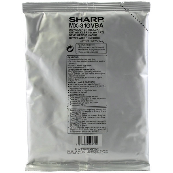 Sharp MX-31GVBA revelador negro (original)