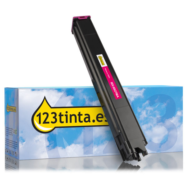 Sharp MX-60GTMA toner magenta (marca 123tinta) MX60GTMAC 082801 - 1