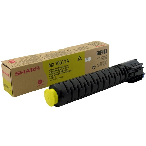 Sharp MX-70GTYA toner amarillo (original) MX70GTYA 082216 - 1