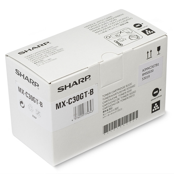 Sharp MX-C30GTB toner negro (original) MXC30GTB 082722 - 1