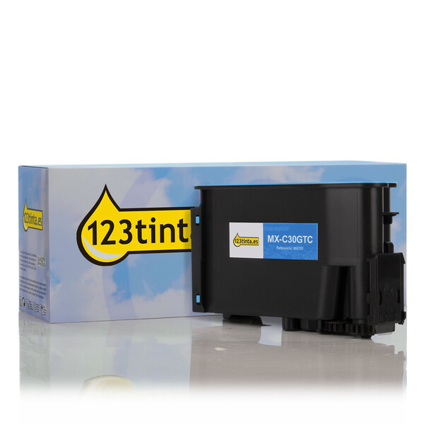Sharp MX-C30GTC toner cian (marca 123tinta) MXC30GTCC 082725 - 1