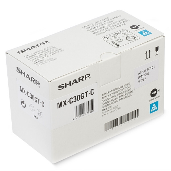 Sharp MX-C30GTC toner cian (original) MXC30GTC 082724 - 1