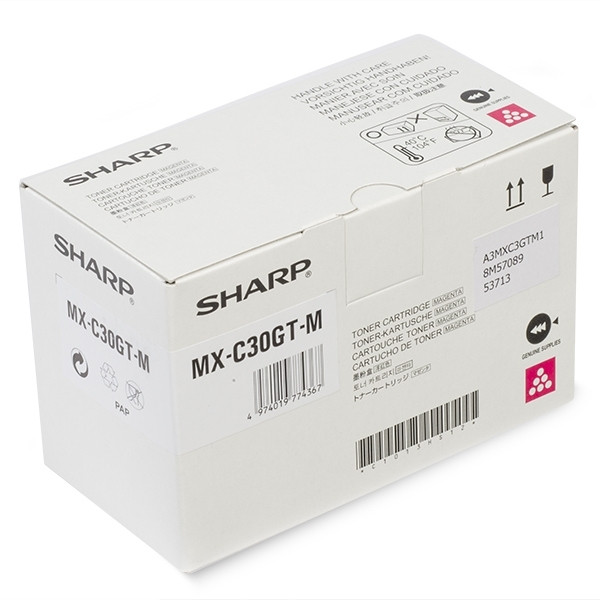 Sharp MX-C30GTM toner magenta (original) MXC30GTM 082726 - 1