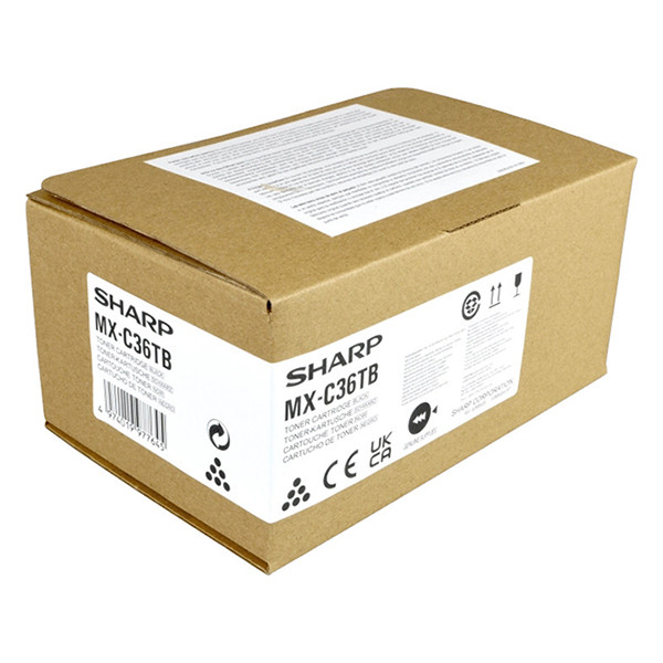 Sharp MX-C36TB toner negro (original) MXC36TB 125478 - 1
