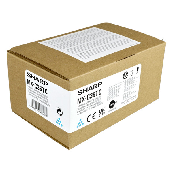 Sharp MX-C36TC toner cian (original) MXC36TC 125480 - 1