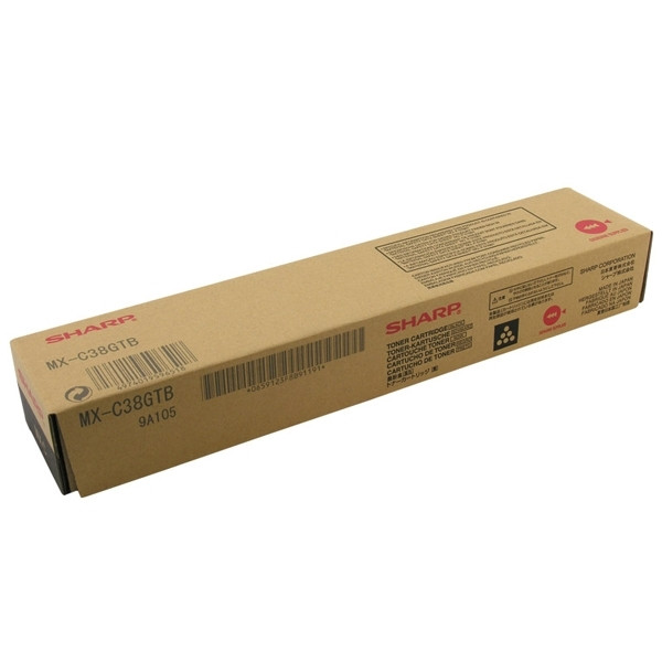 Sharp MX-C38GTB toner negro (original) MXC38GTB 082218 - 1