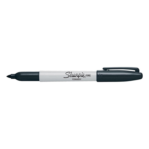 Sharpie Fine negro Rotulador permanente (redondo de 1 mm) 423882 - 1