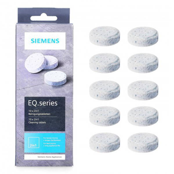 Siemens EQ Pastillas de limpieza para cafeteras (10 unidades) SSI06007 - 1