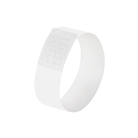 Pulseras para eventos supersuaves blancas (120 unidades)