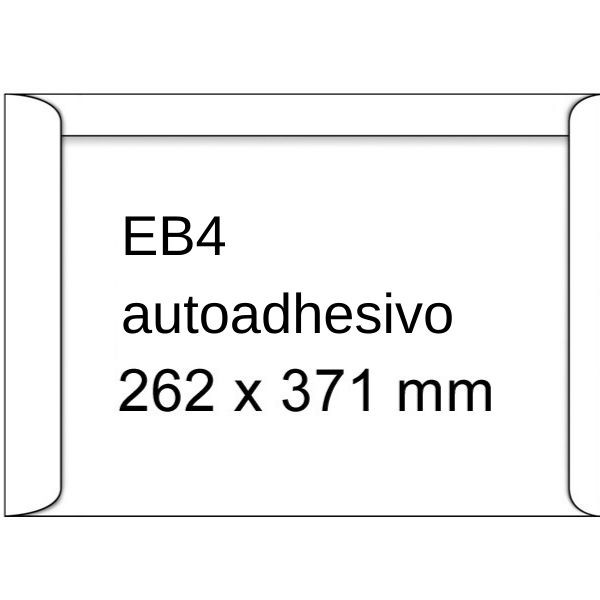 Sobre blanco | 262 x 371 mm | adhesivo | EB4 | 250 unidades 209084 - 1
