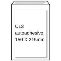 Sobre blanco | con acolchado | 150 x 215 mm | C13 | adhesivo | 5 unidades 209130