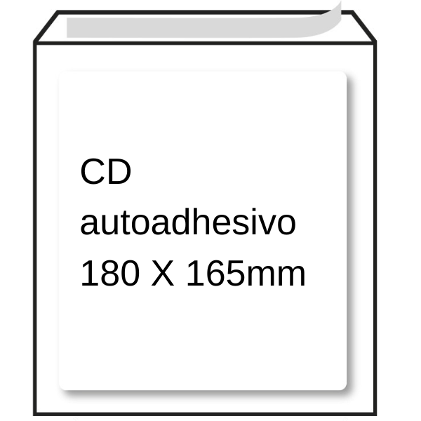Sobre blanco | con acolchado | 180 x 165 mm | CD | adhesivo | 5 unidades 209134 - 1