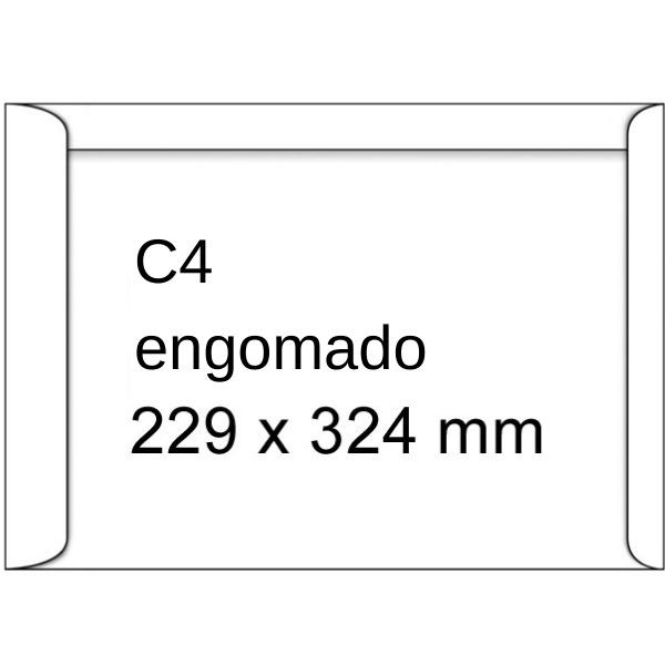 Sobre blanco 229 x 324 mm - C4 engomado (10 unidades) 209070 - 1