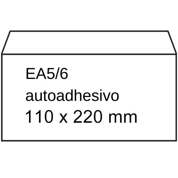 Sobre blanco exclusivo | 110 x 220 mm | adhesivo | EA5/6 | 50 unidades 209168 - 1