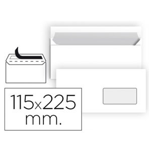 Sobres Americanos Blancos con ventana (115x225mm) - 25 unidades LPSB90 425122 - 1
