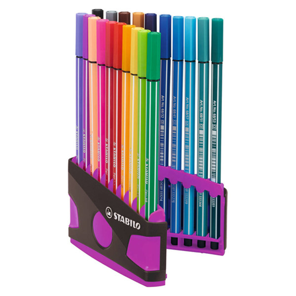 Stabilo 68 Rotulador ColorParade, lila/gris (20 uds.)
