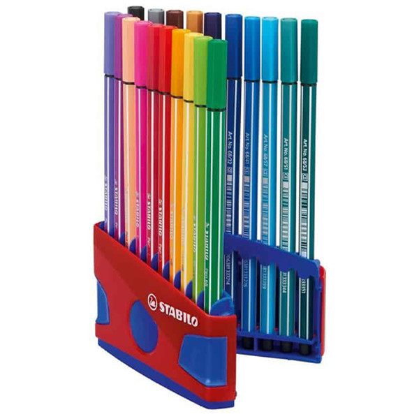 Stabilo 68 Rotulador ColorParade rojo/azul (20 unidades)