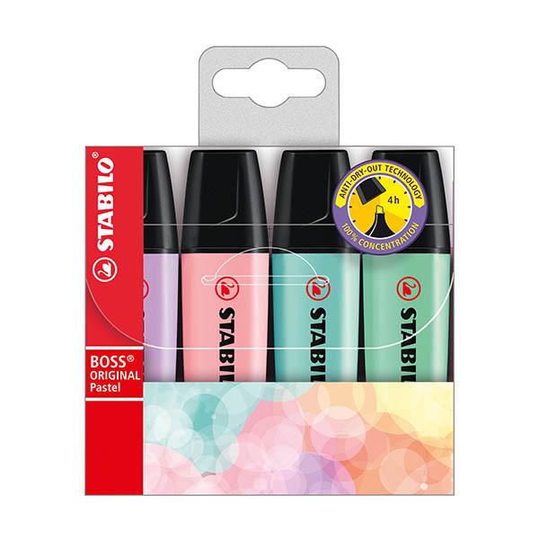 Stabilo BOSS subrayadores Pastel (4 colores )