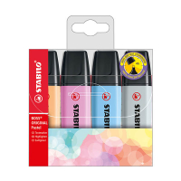 Stabilo BOSS subrayadores Pastel (naranja, gris, azul, fucsia) 206311