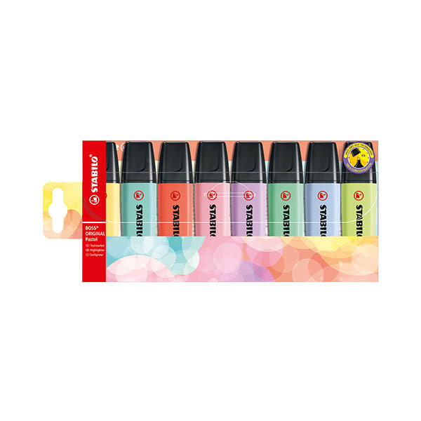 STABILO Boss Original Pastel marcador 8 pieza(s) Punta de cincel Multicolor – imagen 2