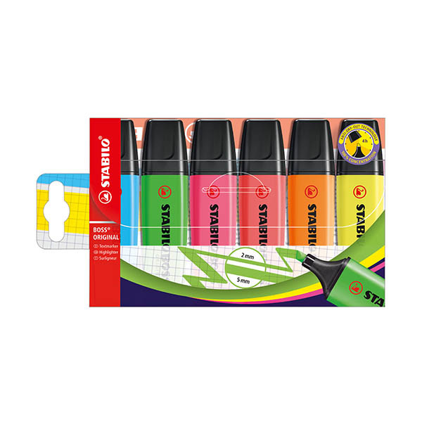 Stabilo BOSS subrayadores fluorescentes surtidos (6 colores)