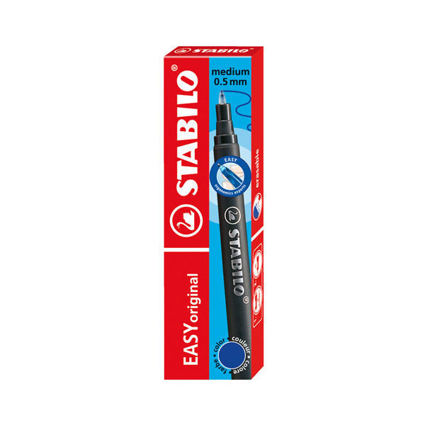 Stabilo Easy Original Recambio de rollerball de punta mediana azul 3 unidades 200102 - 1