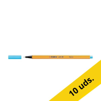 Pack 10x Stabilo Point 88 Rotulador de punta fina azul celeste