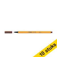Pack 10x Stabilo Point 88 Rotulador de punta fina marrón