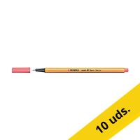 Pack 10x Stabilo Point 88 Rotulador de punta fina rosa fluorescente