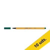 Pack 10x Stabilo Point 88 Rotulador de punta fina verde oliva