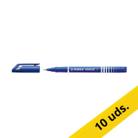 Pack 10x Stabilo SENSOR Rotulador de punta fina azul