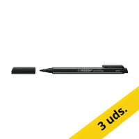 Pack 3x Stabilo PointMax Rotulador de punta fina negro 206115